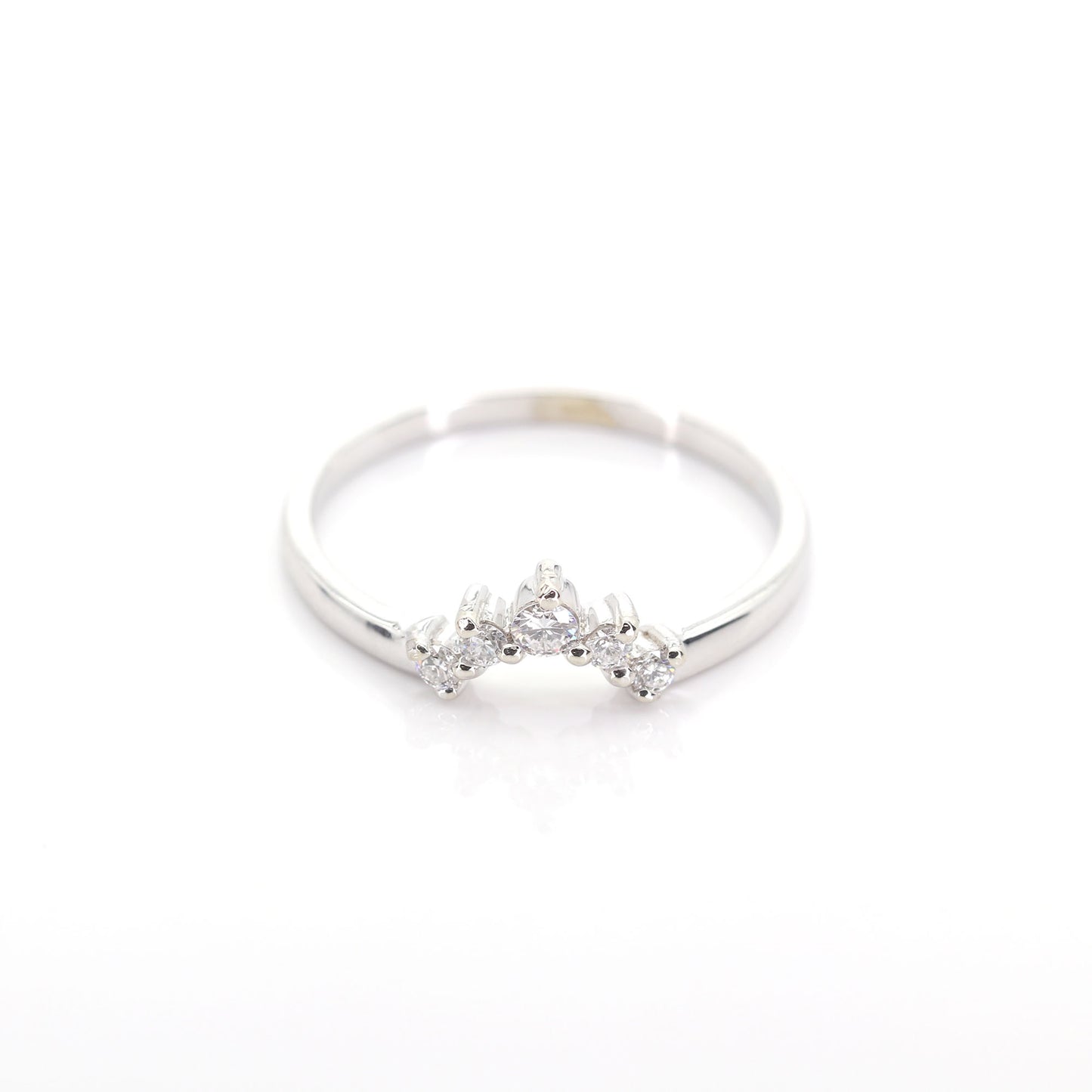 14K DIAMOND CURVED WEDDING BAND