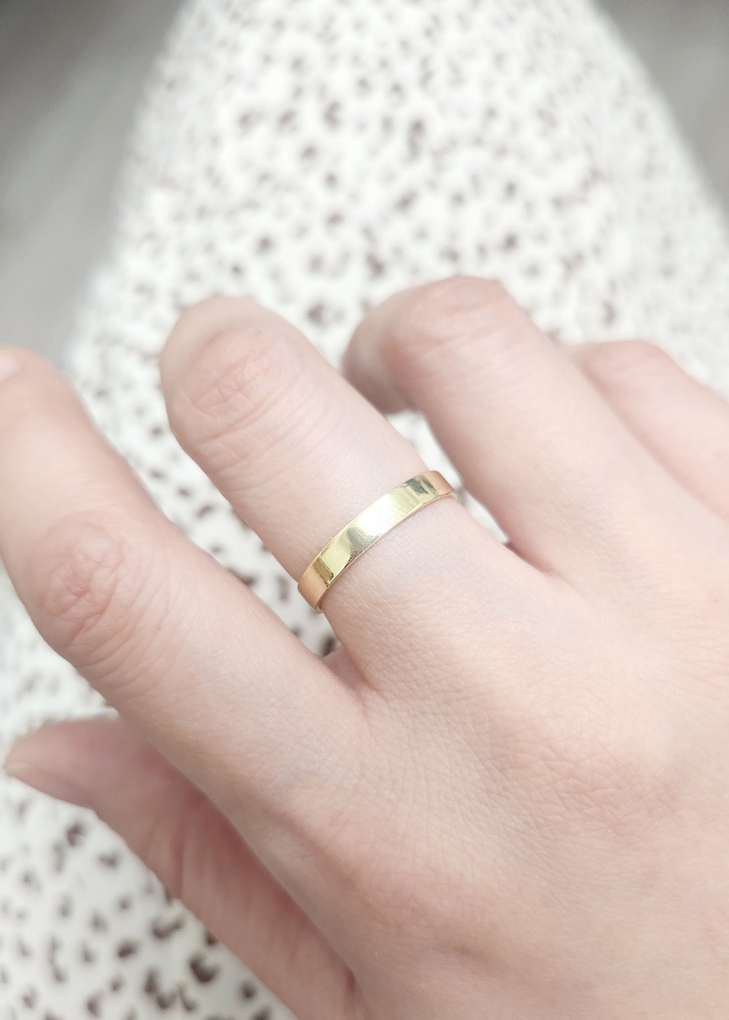 14K 3.0MM FLAT BAND
