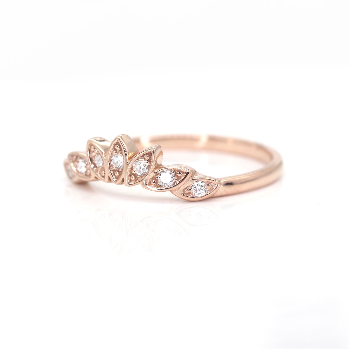 14K DIAMOND MARQUISE CROWN BAND