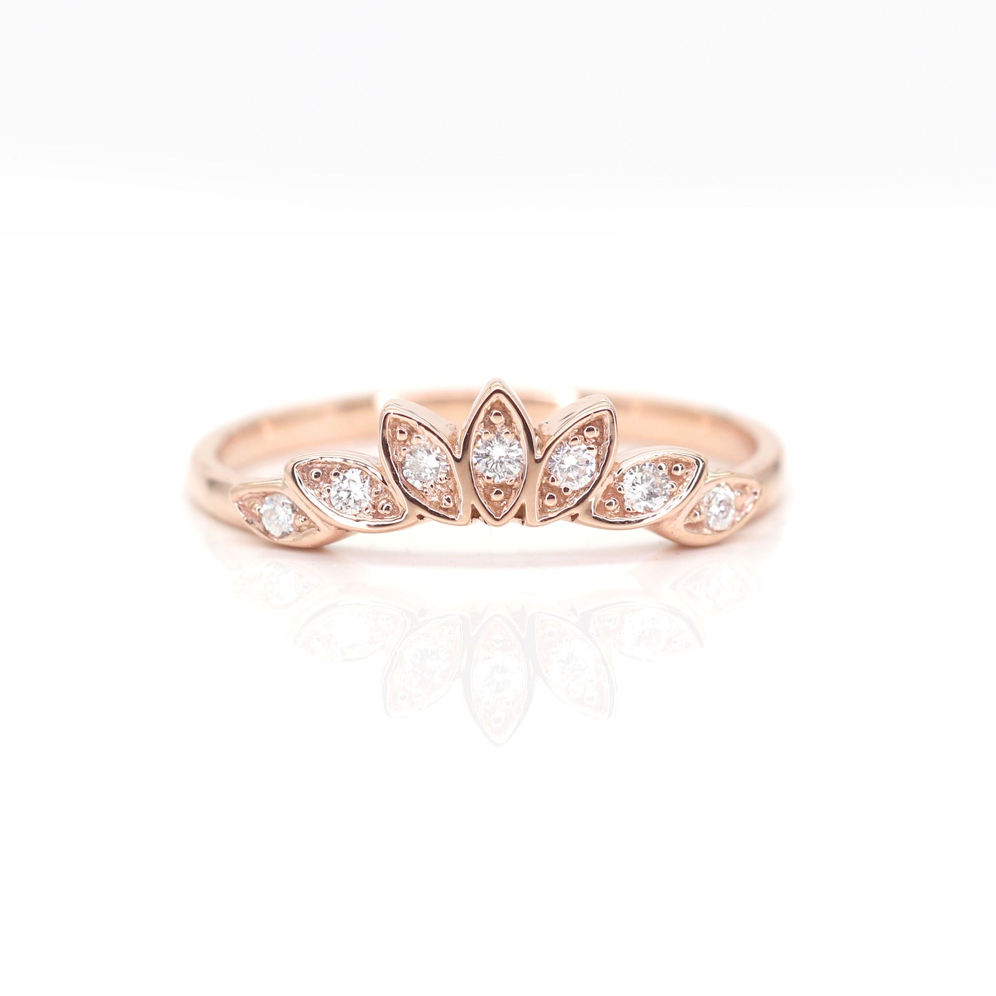 14K DIAMOND MARQUISE CROWN BAND
