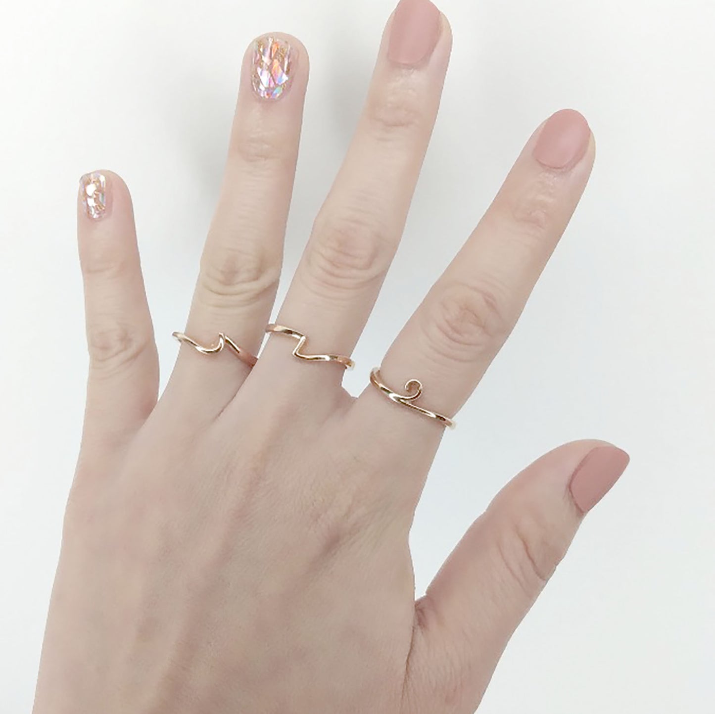 14K SPIRAL BAND