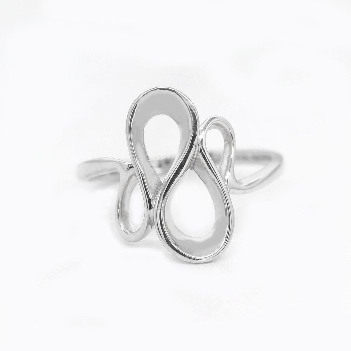 14K BIG CURVED FREEFORM BAND