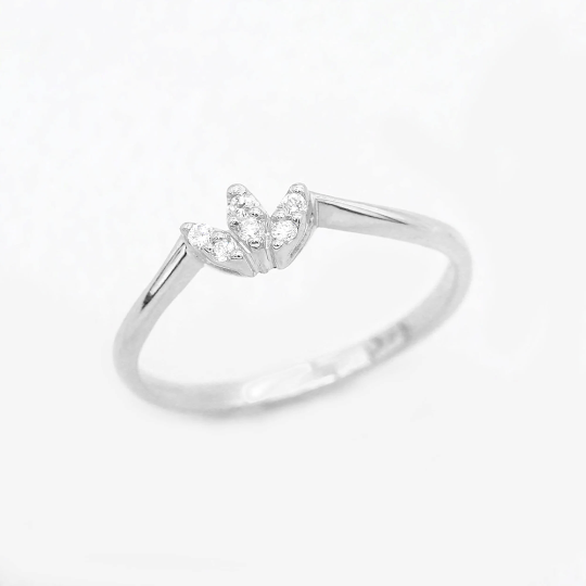 14K DIAMOND FLAME BAND