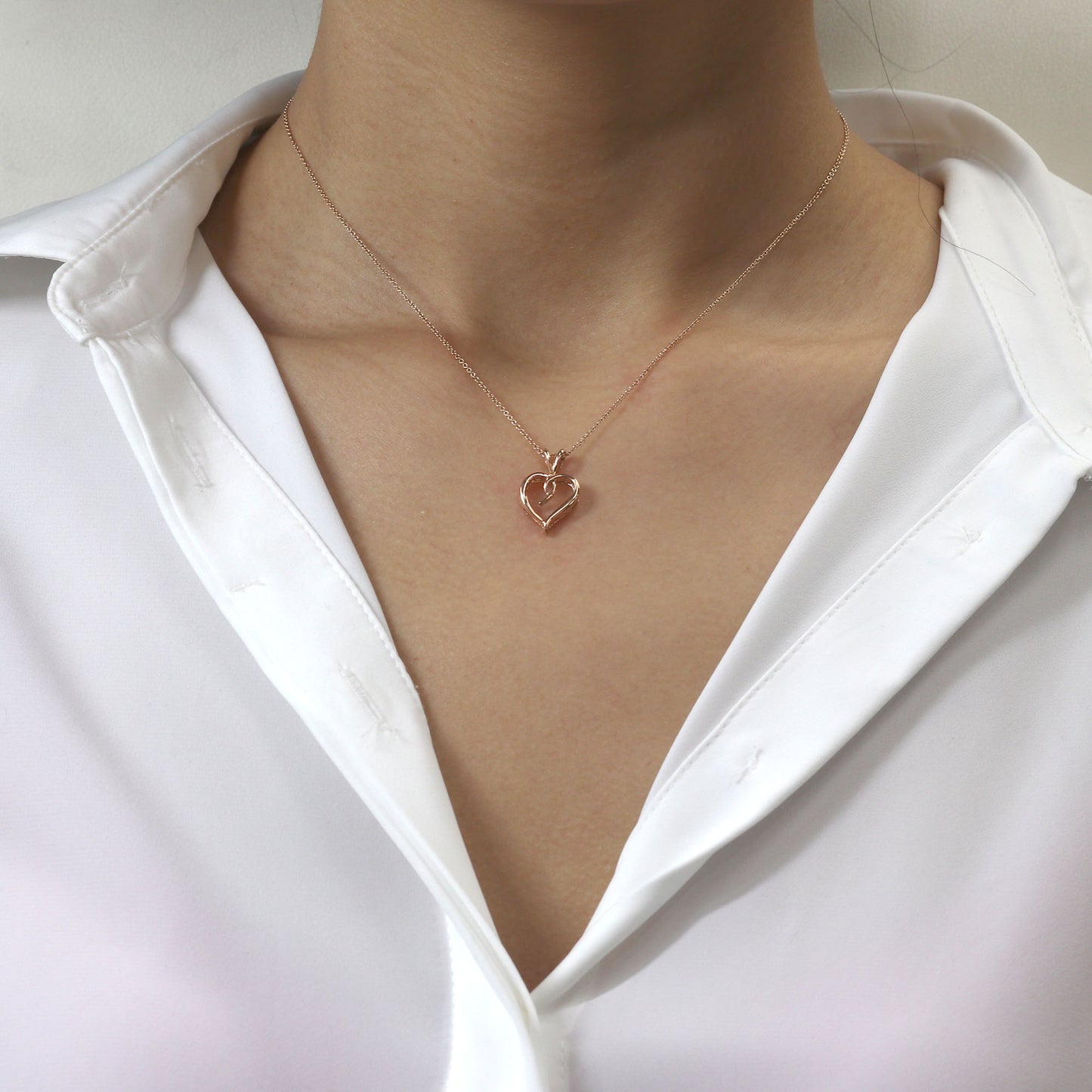 14K HEART NECKLACE