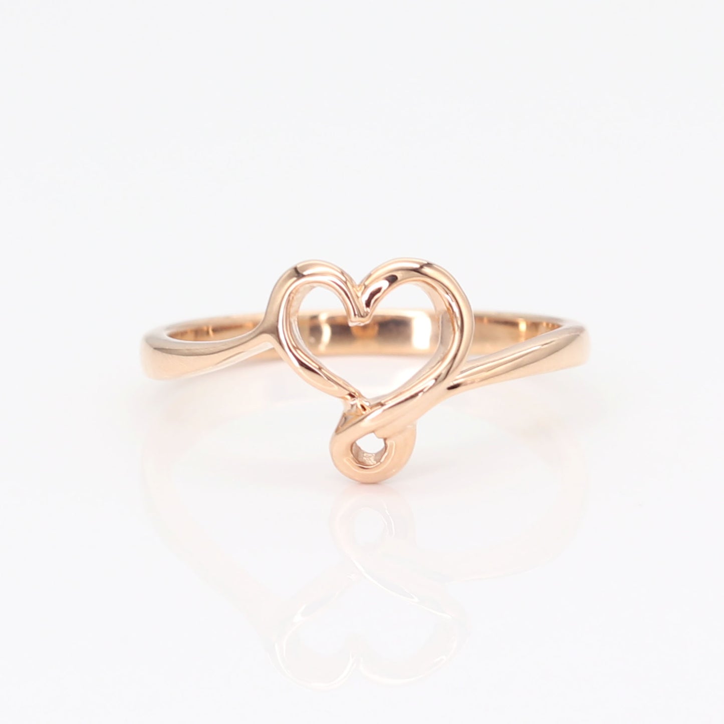14K HEART SILHOUETTE BAND