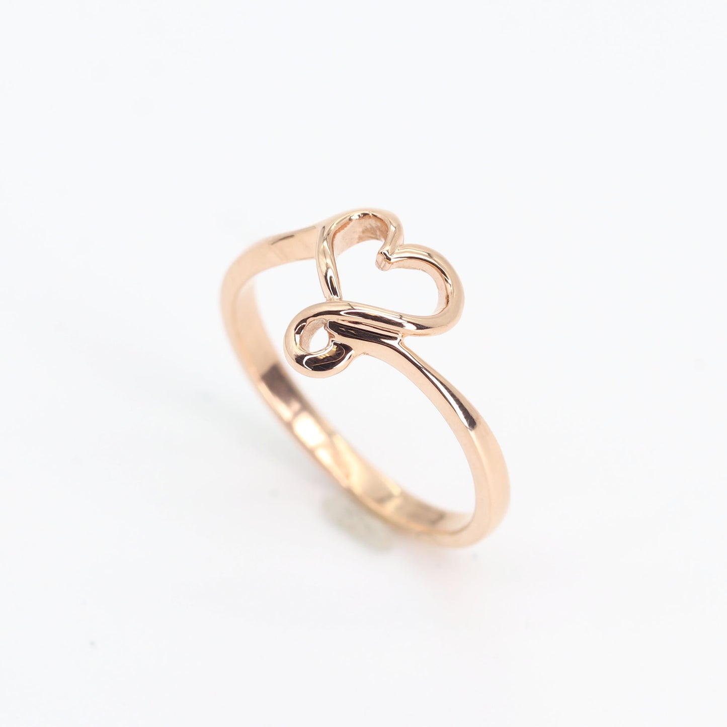 14K HEART SILHOUETTE BAND