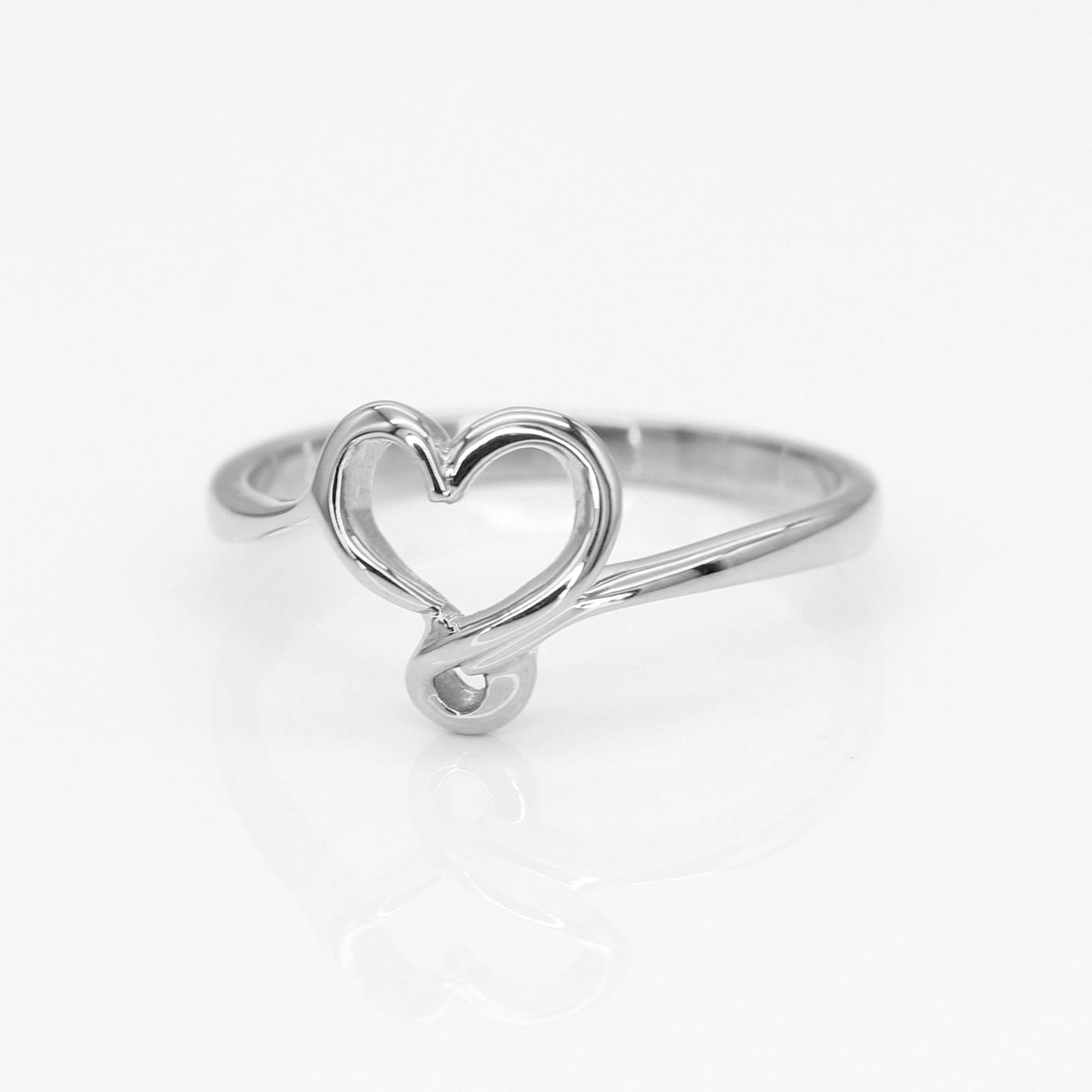 14K HEART SILHOUETTE BAND