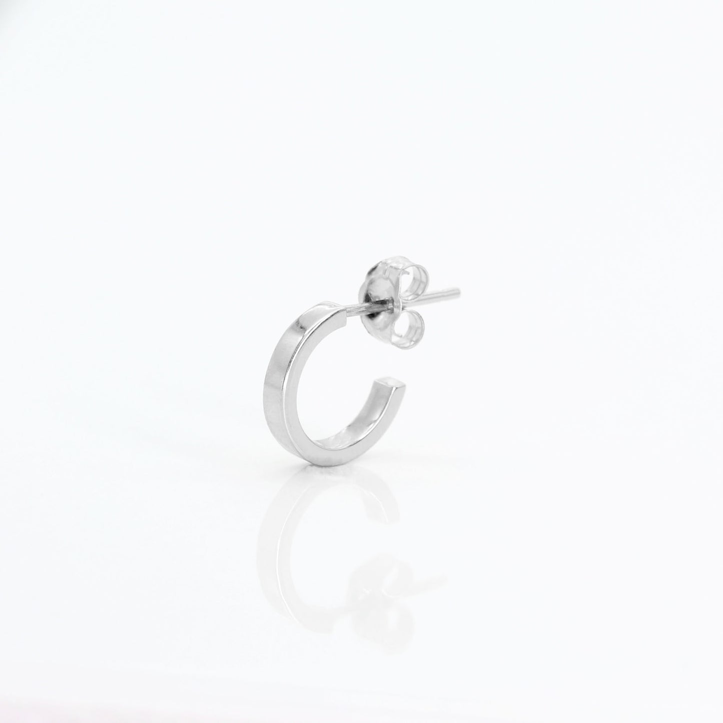 14K OPEN BACK HOOP EARRING