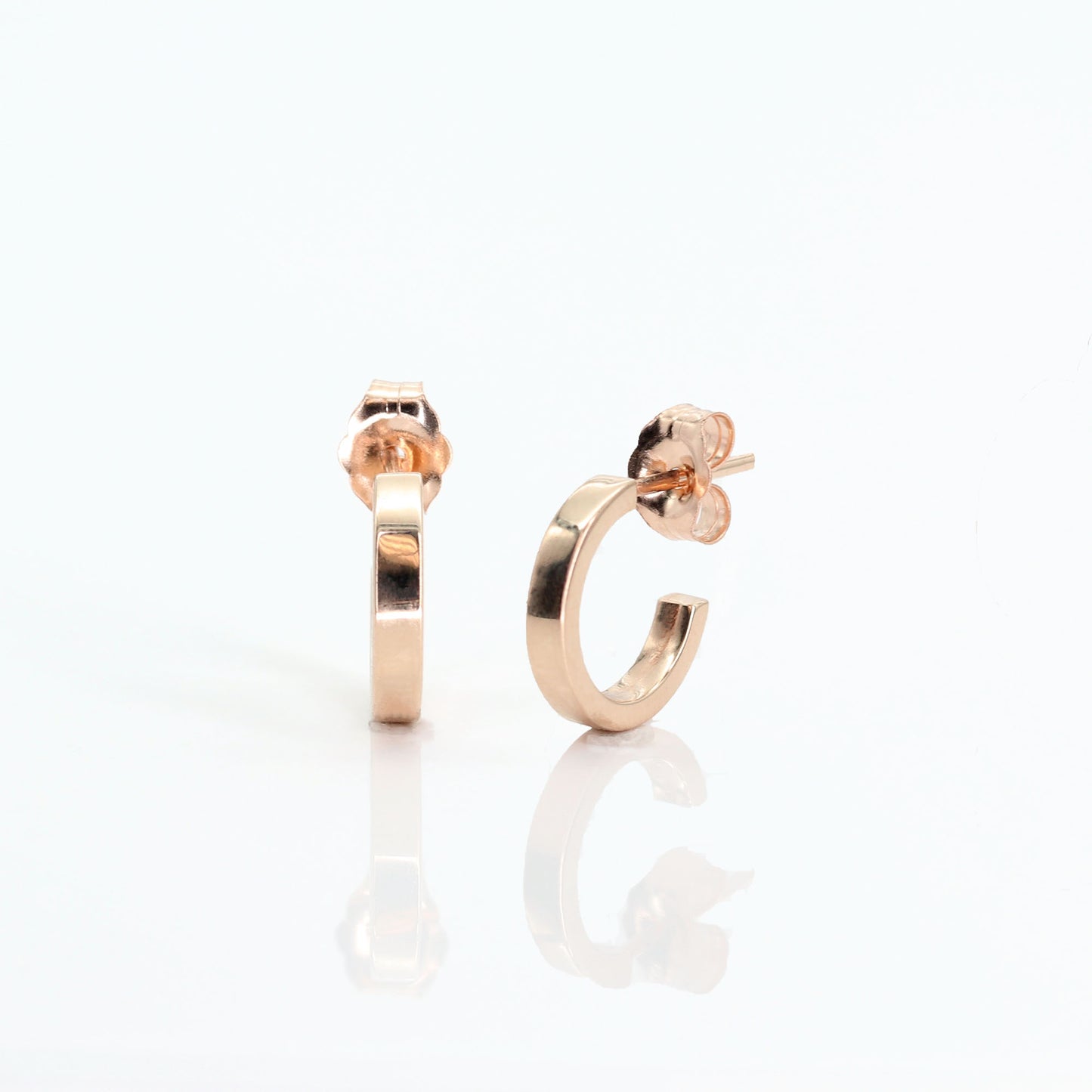 14K OPEN BACK HOOP EARRING