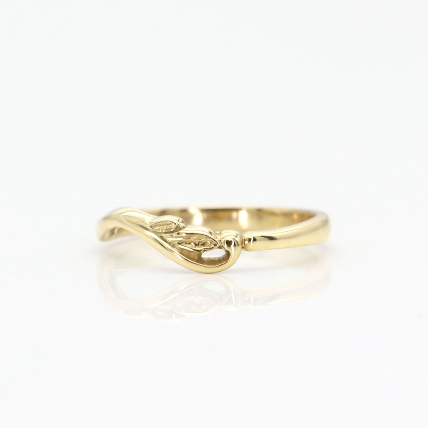 14K LEAF BAND
