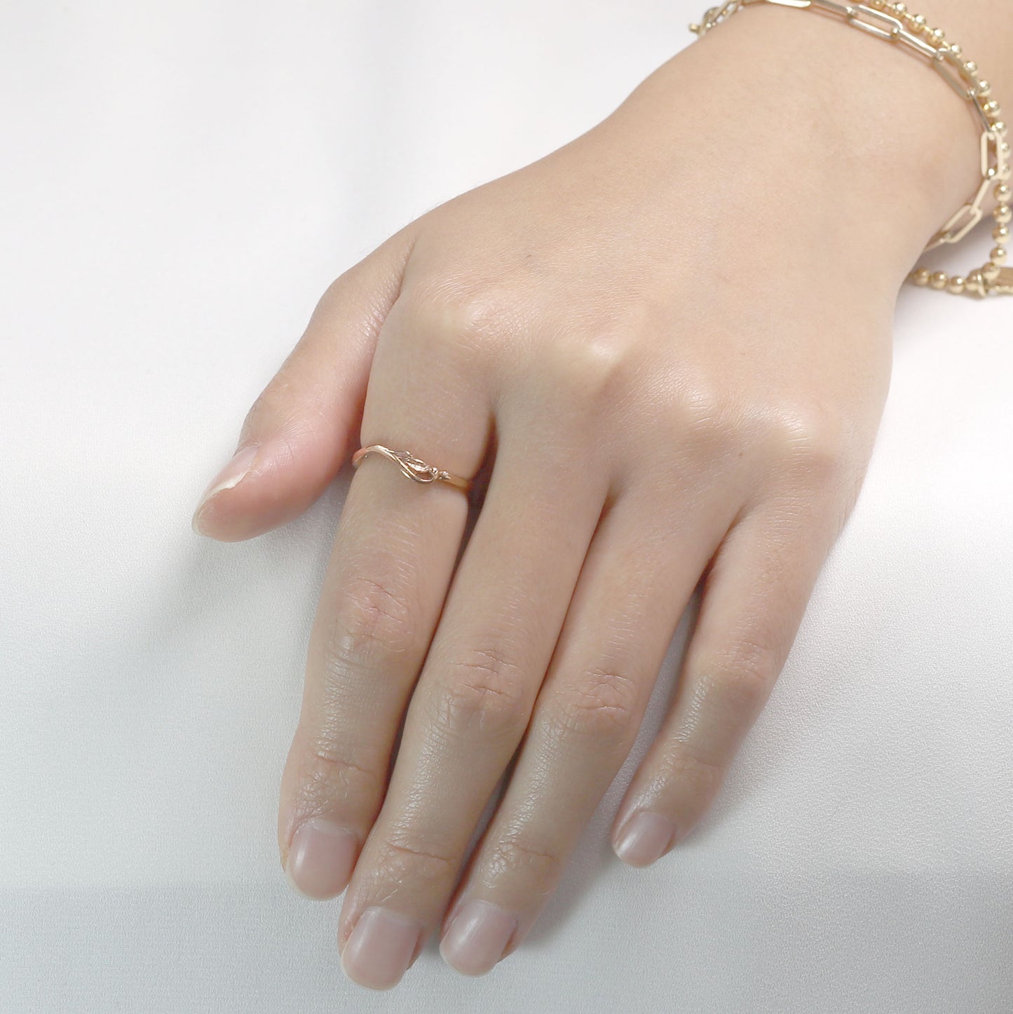 14K LEAF BAND