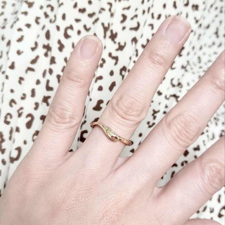 14K LEAF BAND