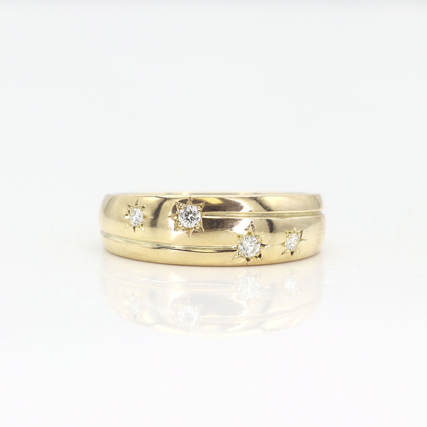 14K DIAMOND SHOOTING STAR BAND