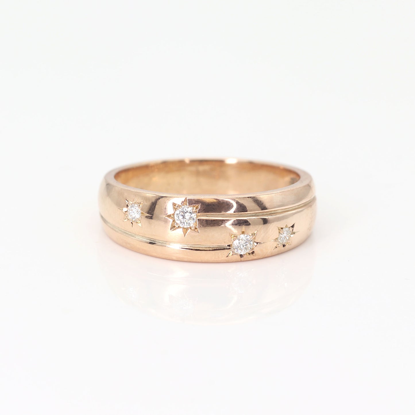 14K DIAMOND SHOOTING STAR BAND