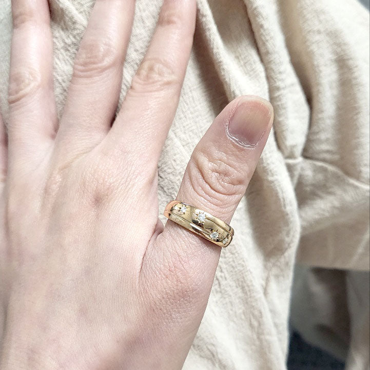 14K DIAMOND SHOOTING STAR BAND