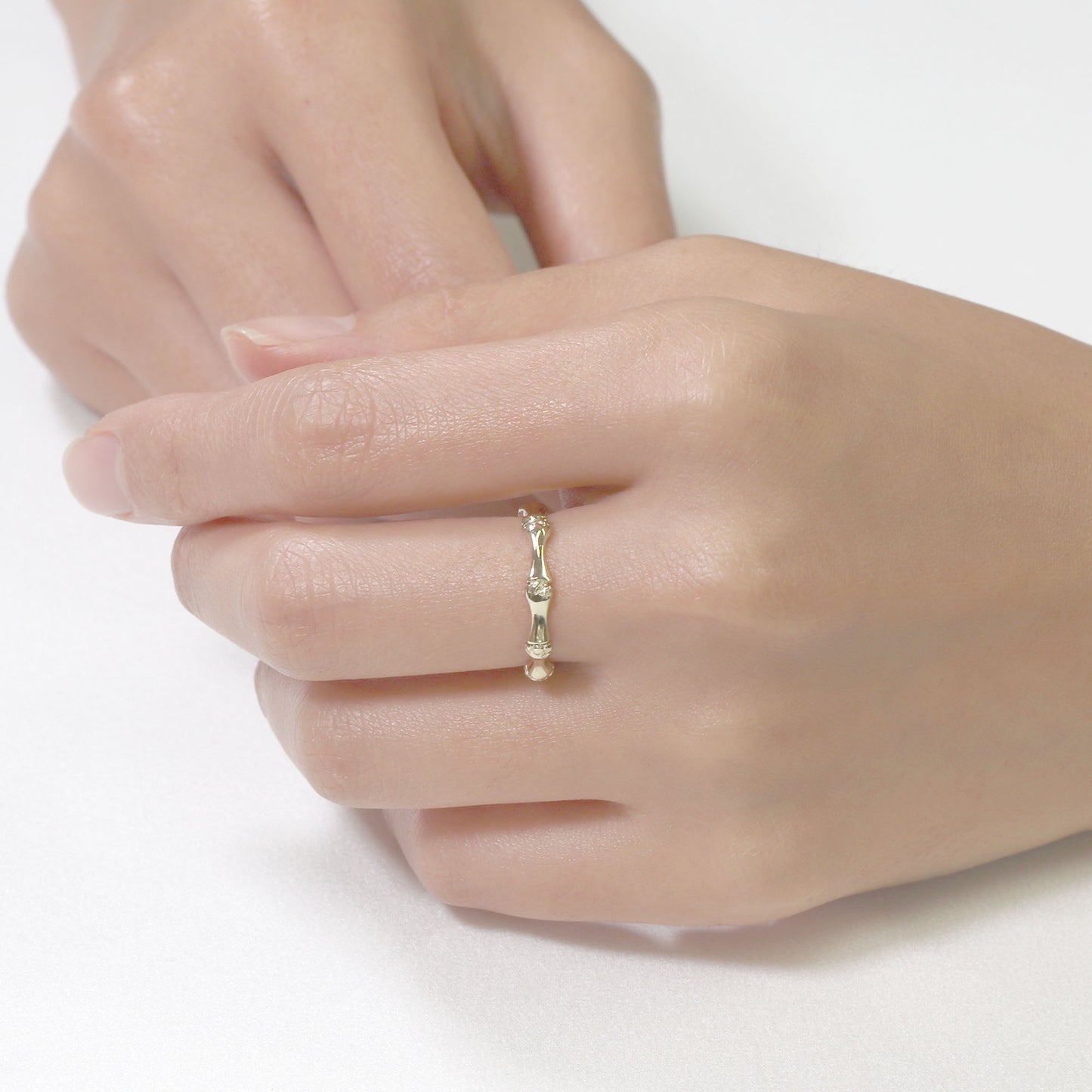 14K BAMBOO BAND
