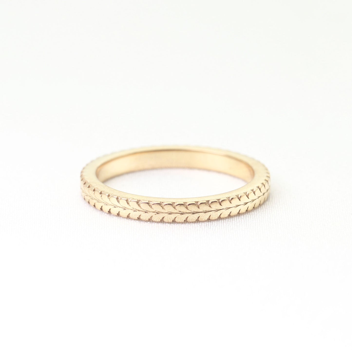 14K HEART INFINITY BAND (THICKER VERSION)