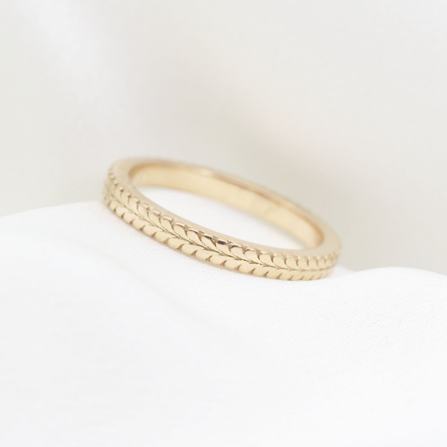 14K HEART INFINITY BAND (THICKER VERSION)