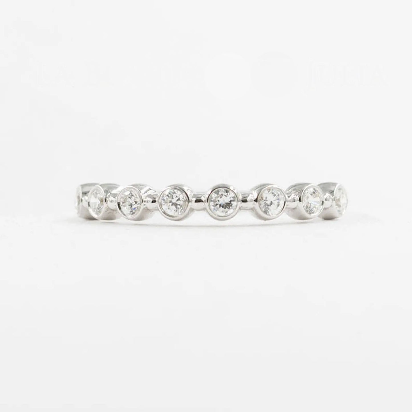 14K 0.27CT DIAMOND BEZEL BAND
