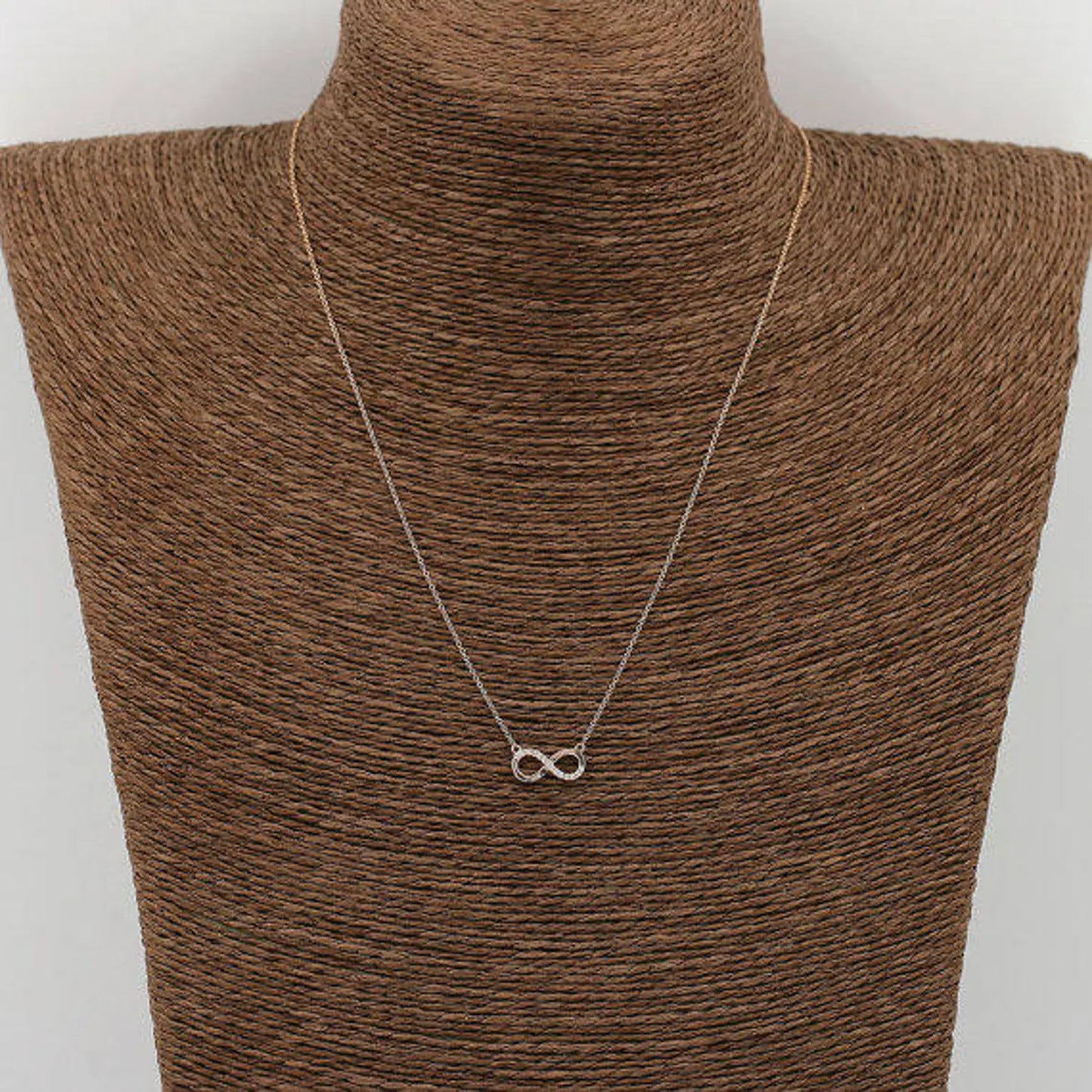 14K DIAMOND INFINITY NECKLACE