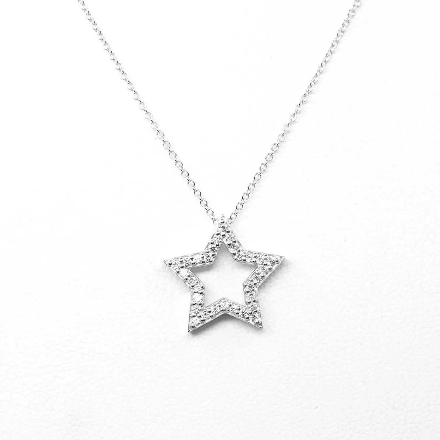 14K 0.25CT DIAMOND STAR NECKLACE