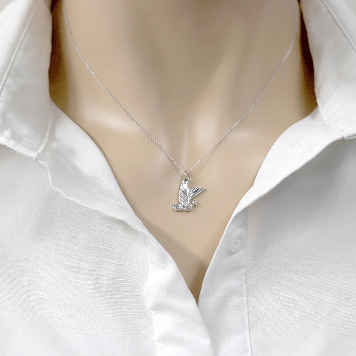 14K DOVE NECKLACE