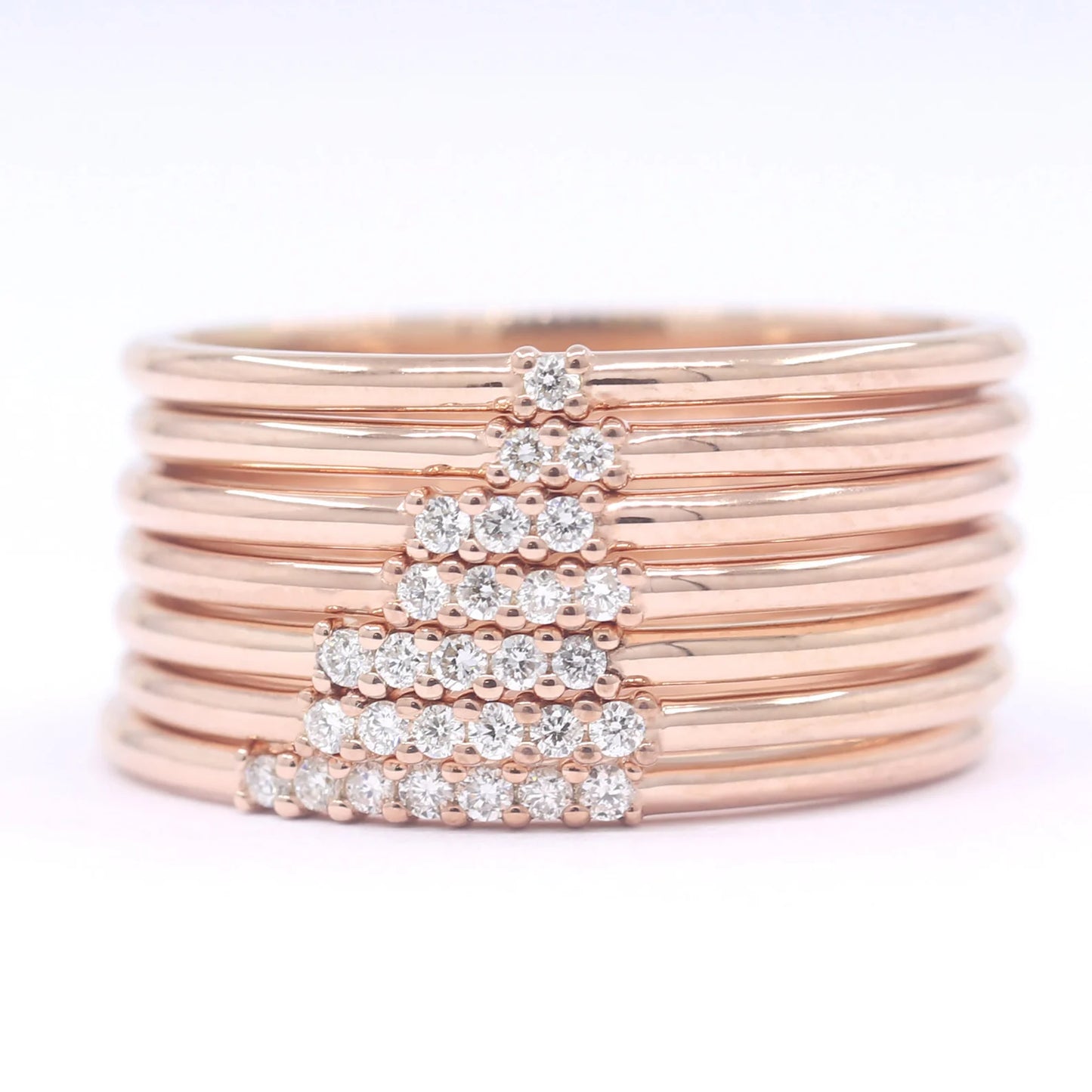 14K 5 DIAMOND 1.2MM BAND