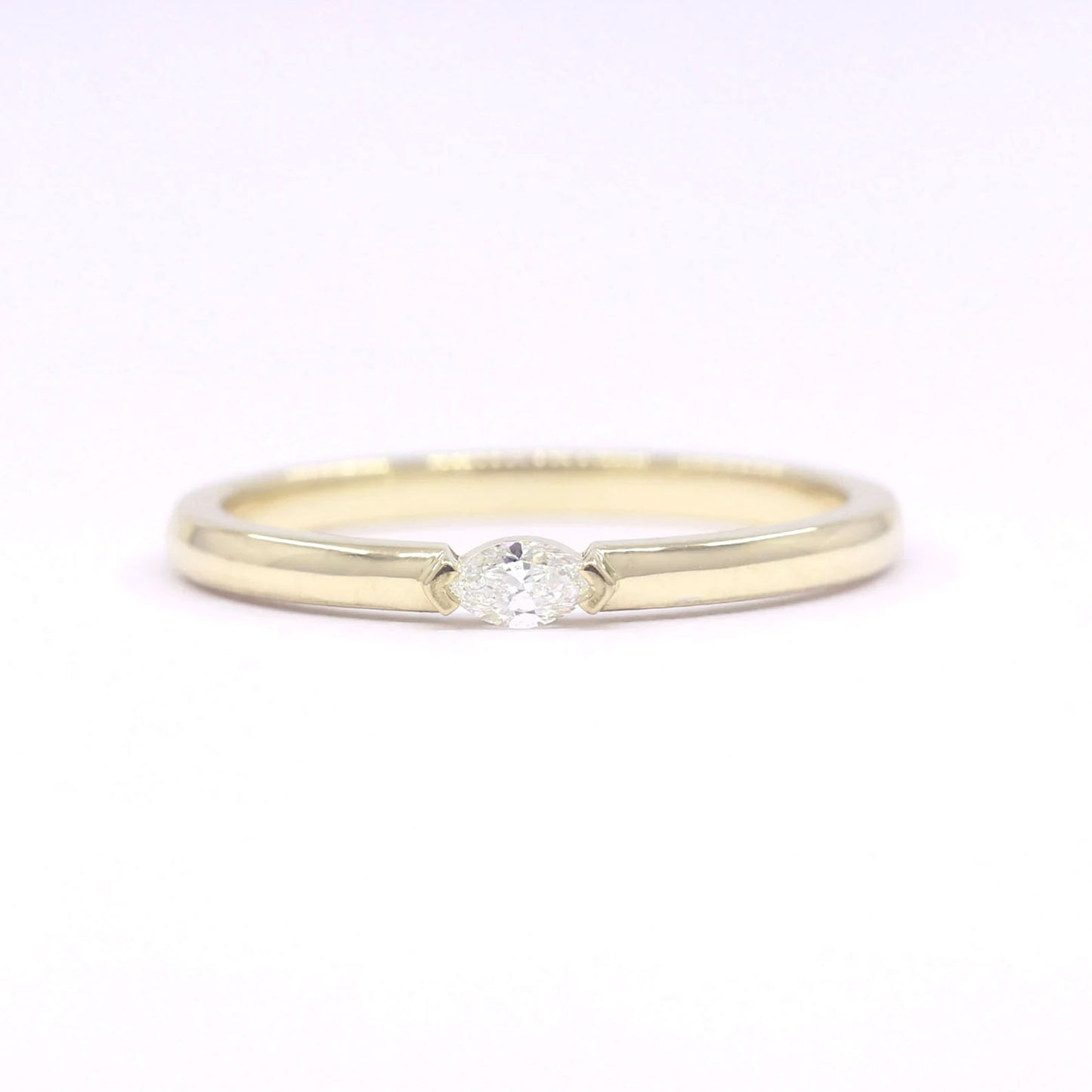 14K MARQUISE DIAMOND SOLITAIRE BAND
