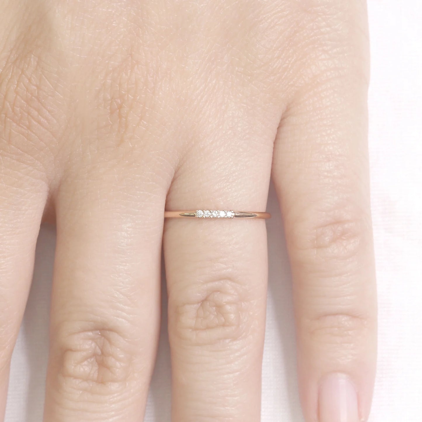 14K 5 DIAMOND 1.2MM BAND