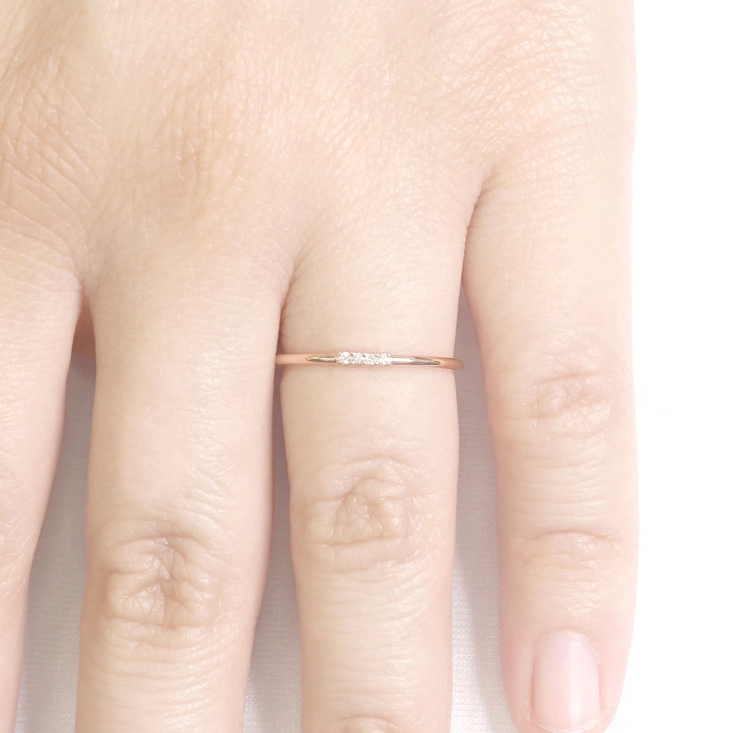 14K 4 DIAMOND 1.2MM BAND