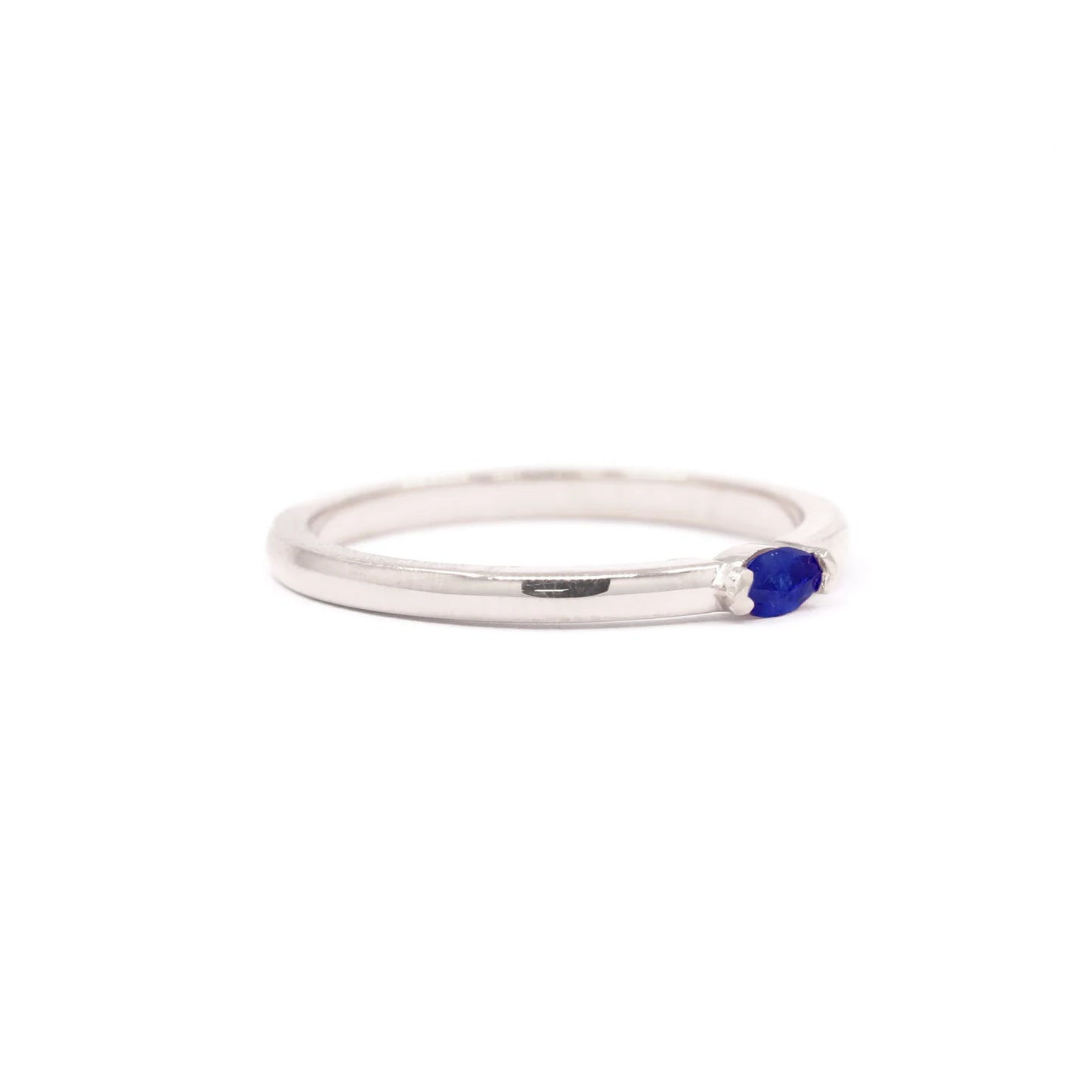 14K MARQUISE SAPPHIRE SOLITAIRE BAND