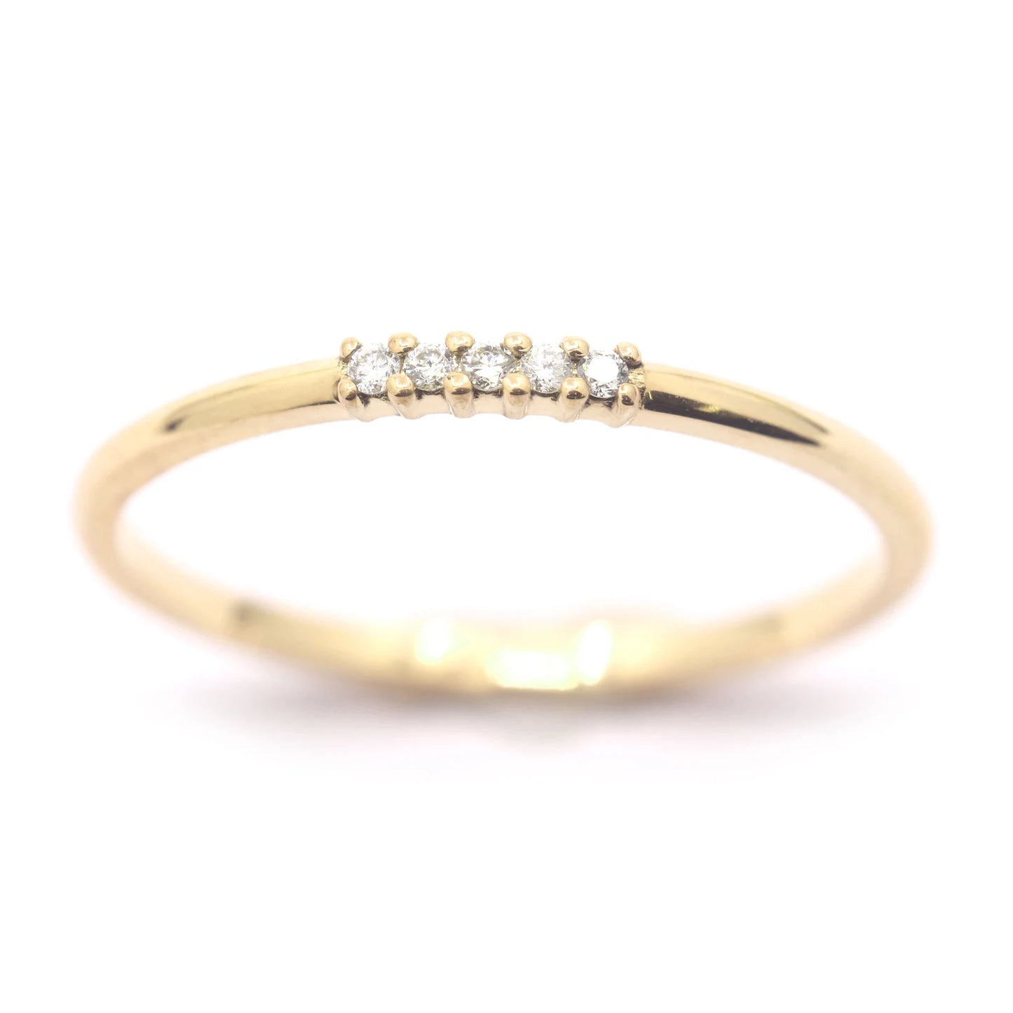 14K 5 DIAMOND 1.2MM BAND