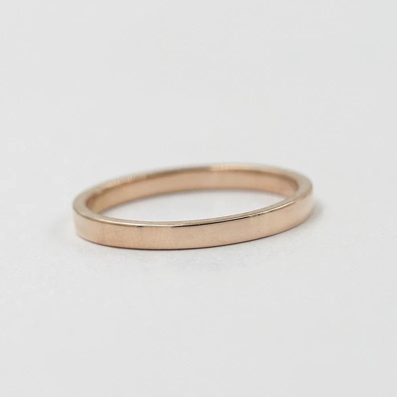 14K 1.8MM SQUARED EDGE BAND