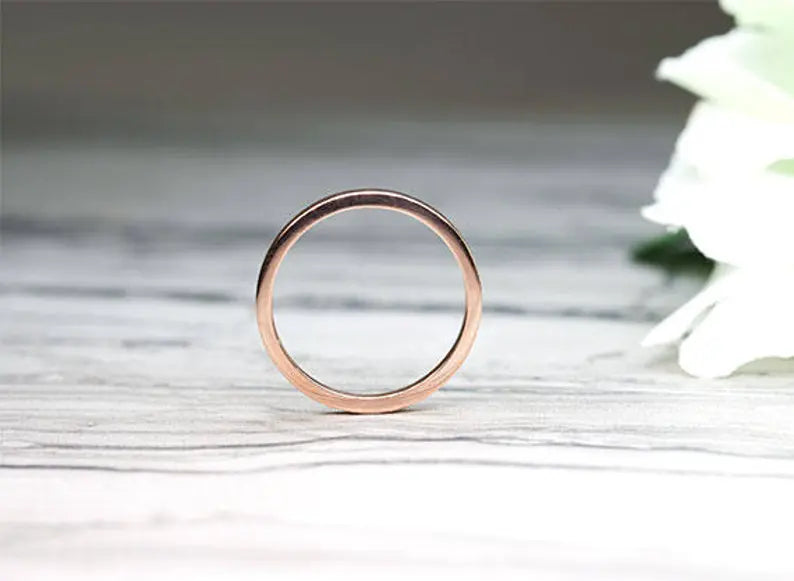 14K 2MM SQUARED EDGE BAND
