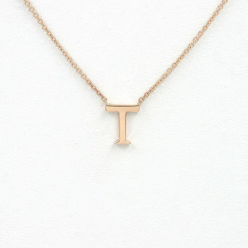 14K INITIAL NECKLACE
