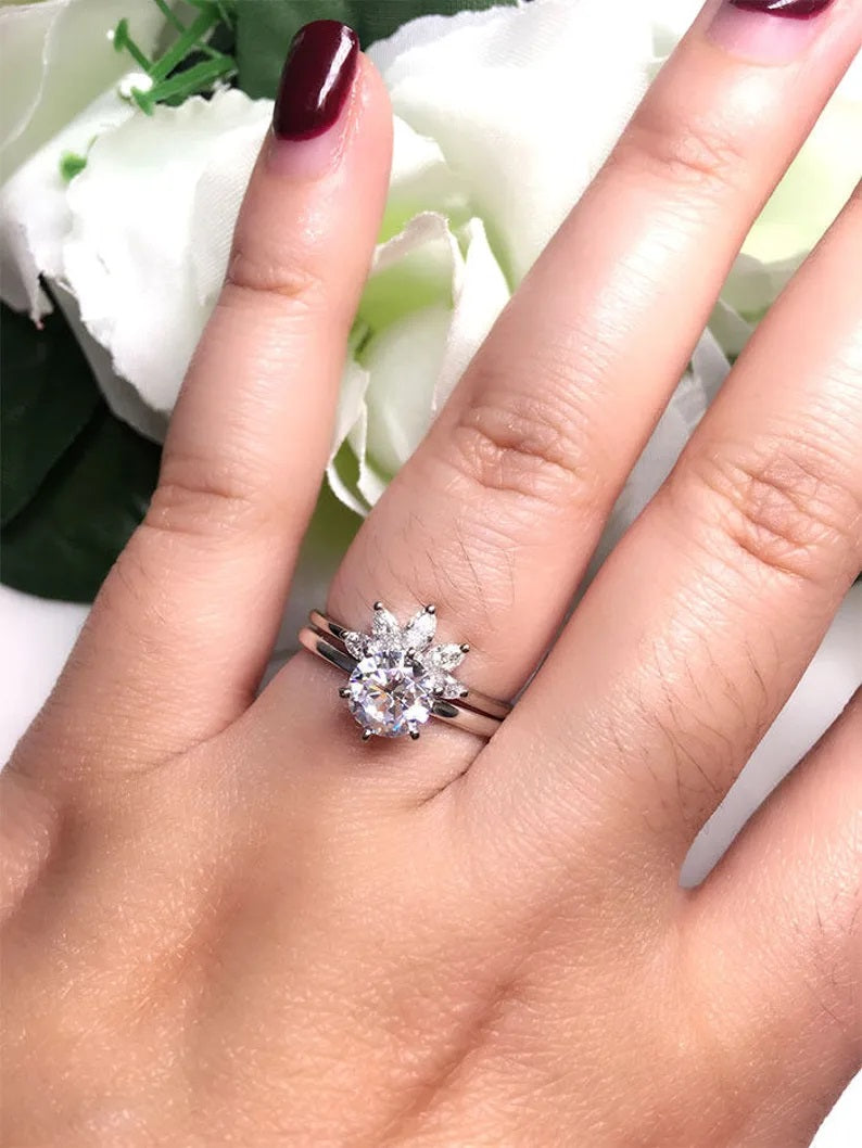 14K 1CT MOISSANITE ENGAGEMENT RING