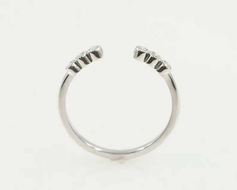 14K 6 DIAMOND OPEN BAND