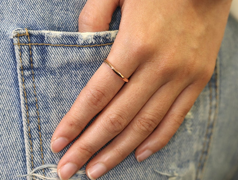 14K OCTAGONAL BAND