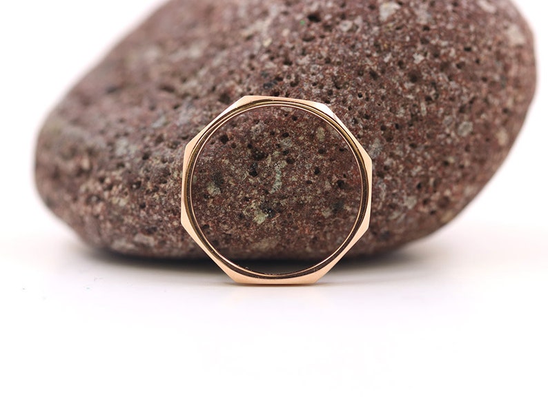 14K OCTAGONAL BAND