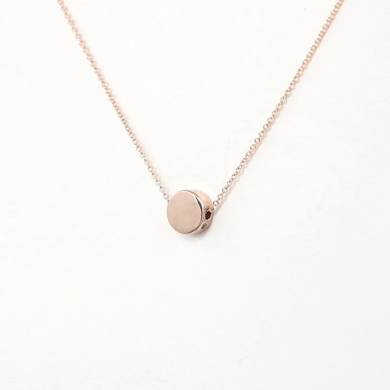 14K CIRCLE NECKLACE