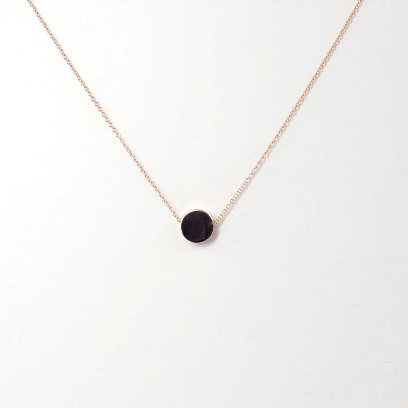 14K CIRCLE NECKLACE