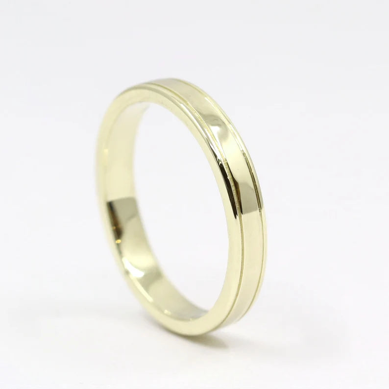 14K 3MM DOUBLE LINE BAND