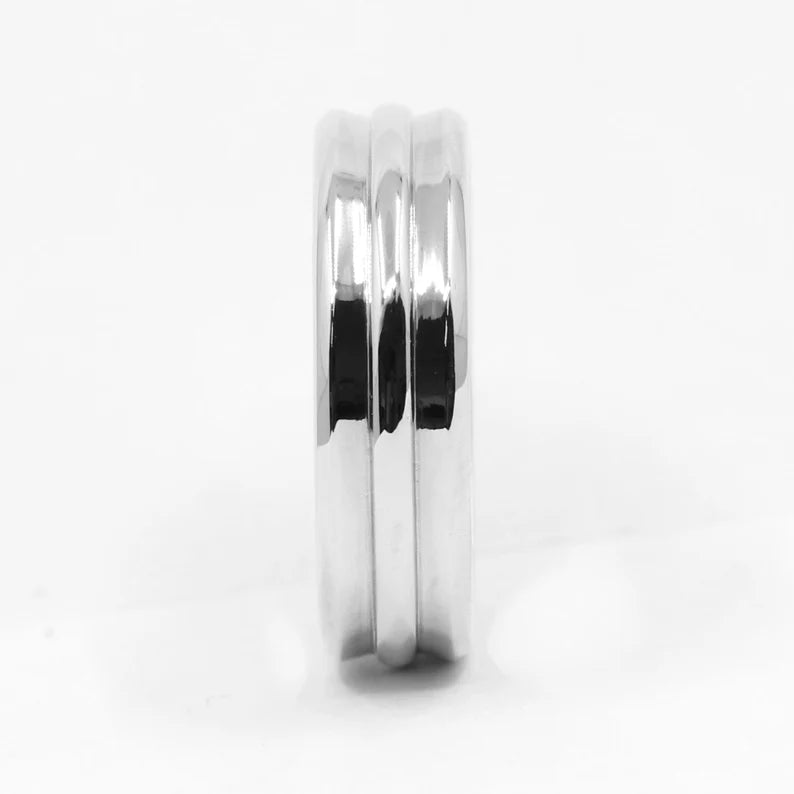 14K 3 VERTICAL STRIPE BAND