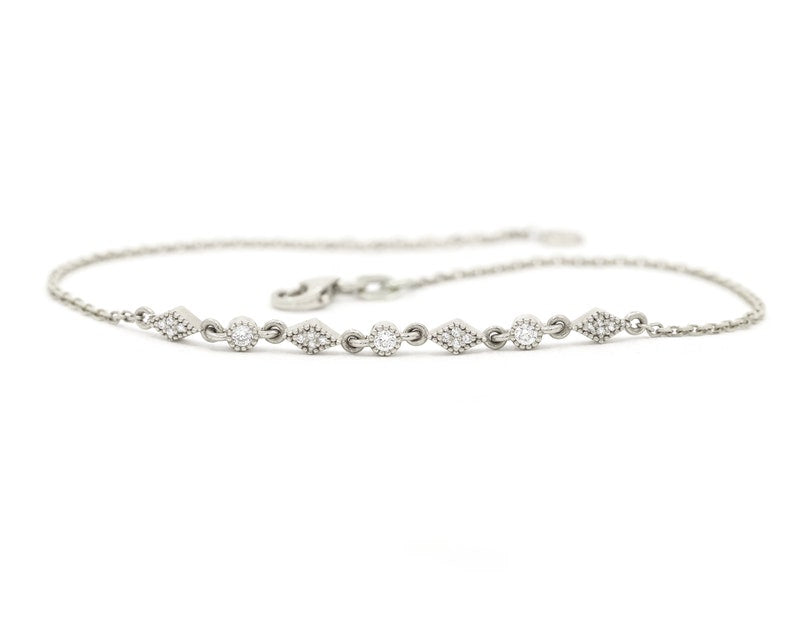 14K DIAMOND ART DECO BRACELET
