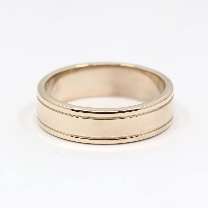 14K DOUBLE LINE BAND