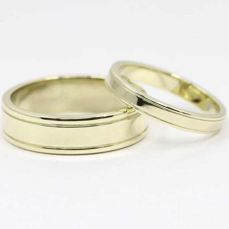 14K DOUBLE LINE BAND
