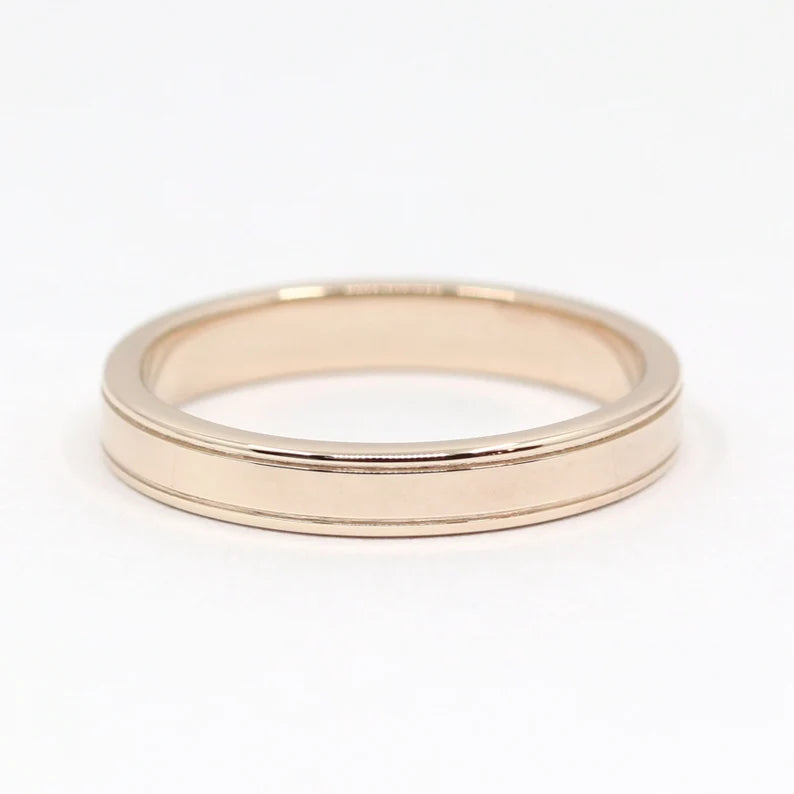 14K 3MM DOUBLE LINE BAND
