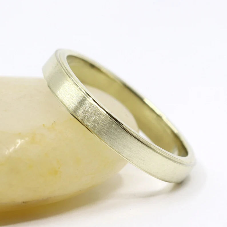14K 3MM MATT FINISHED BAND