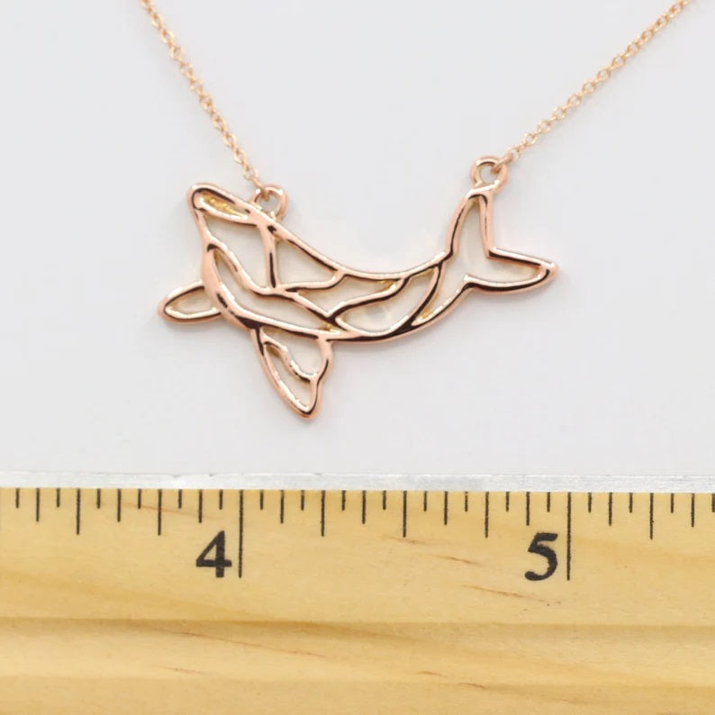 14K WHALE NECKLACE