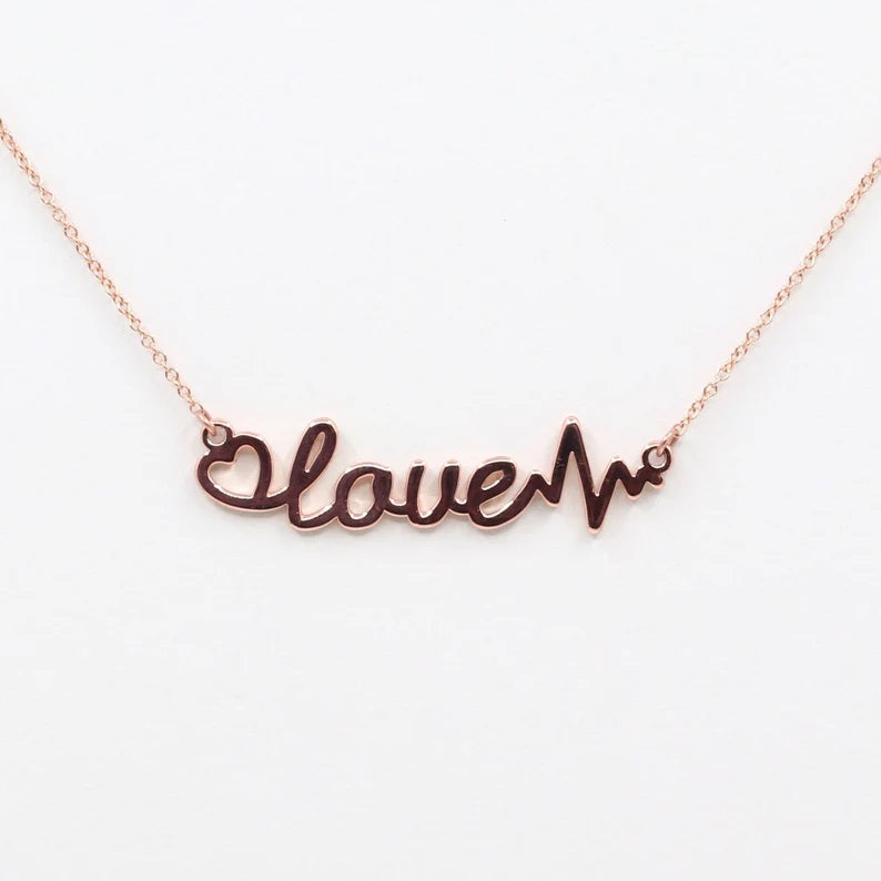 14K LETTER LOVE NECKLACE